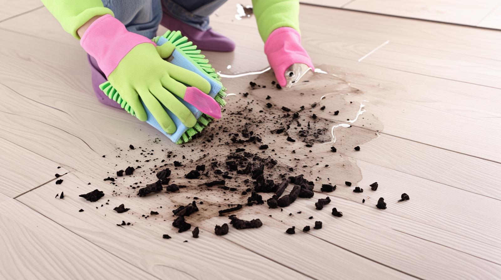 How do i get rid of the vomit smells and clening them up?